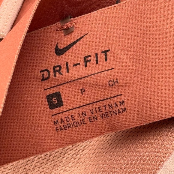 Nike Sports Bra Women Small Orange Breathe Medium-Support Training Sports Active - Picture 6 of 8